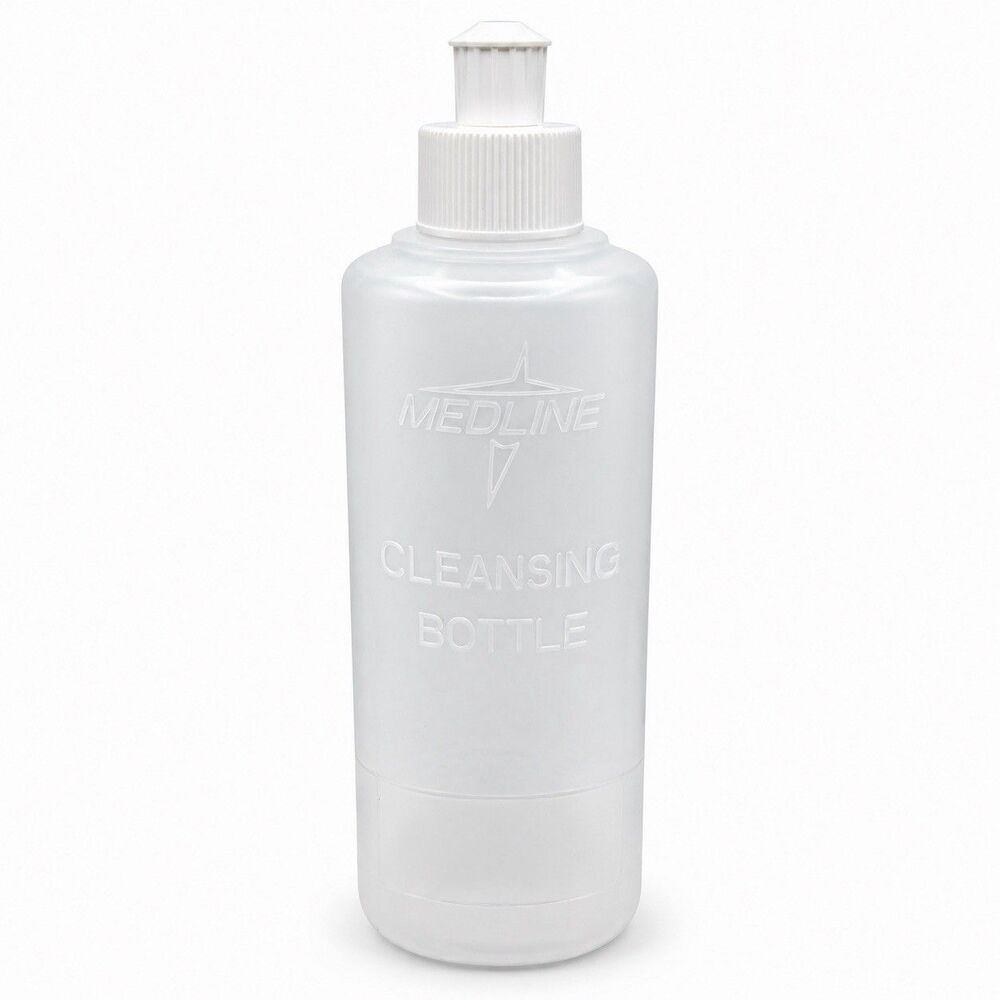 Medline 32 oz Cleansing Bottle Graduated Plastic Push Pull Cap Irrigation